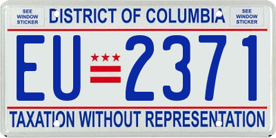 DC license plate EU2371