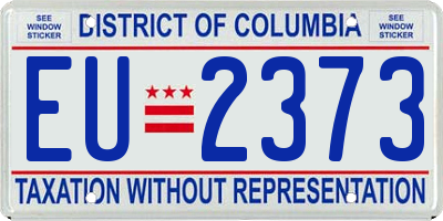 DC license plate EU2373