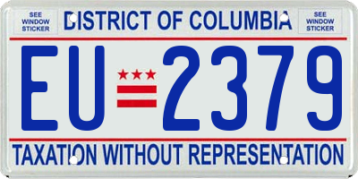 DC license plate EU2379