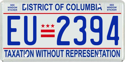 DC license plate EU2394
