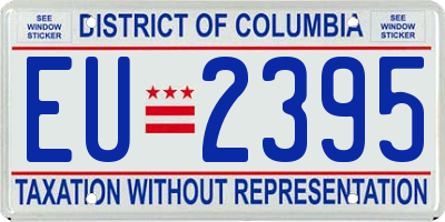 DC license plate EU2395