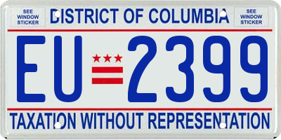 DC license plate EU2399