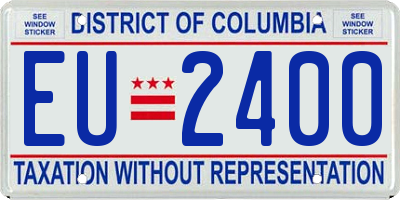 DC license plate EU2400