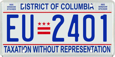 DC license plate EU2401