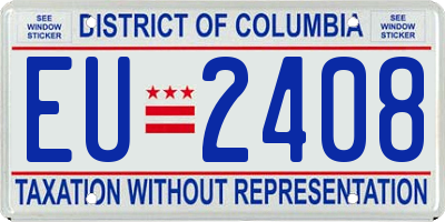 DC license plate EU2408