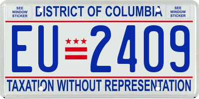 DC license plate EU2409
