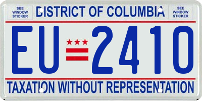 DC license plate EU2410