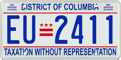DC license plate EU2411