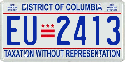 DC license plate EU2413