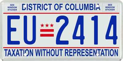 DC license plate EU2414