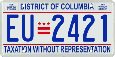 DC license plate EU2421