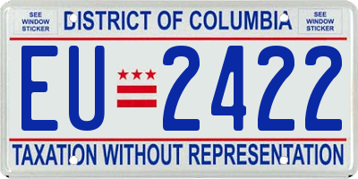 DC license plate EU2422