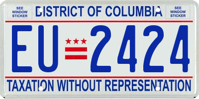 DC license plate EU2424