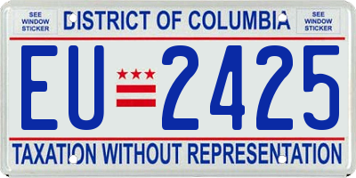 DC license plate EU2425