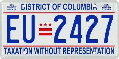 DC license plate EU2427