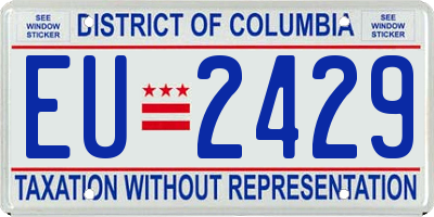 DC license plate EU2429