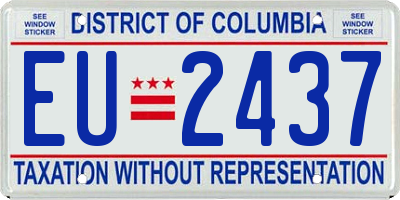 DC license plate EU2437
