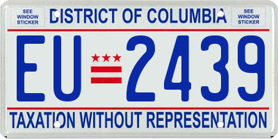 DC license plate EU2439