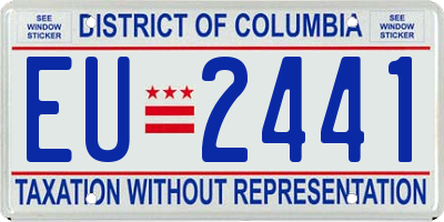 DC license plate EU2441