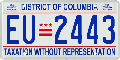 DC license plate EU2443