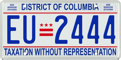 DC license plate EU2444