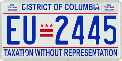 DC license plate EU2445