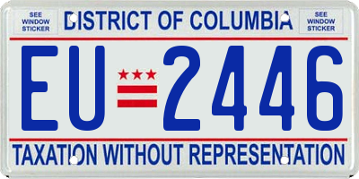 DC license plate EU2446