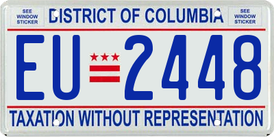 DC license plate EU2448