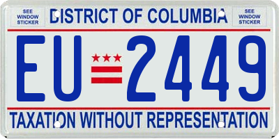 DC license plate EU2449
