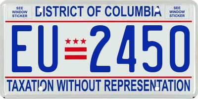 DC license plate EU2450