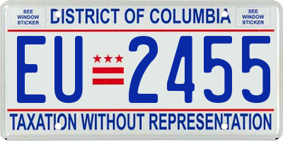 DC license plate EU2455
