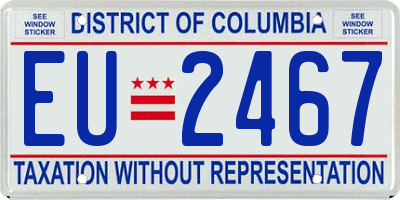 DC license plate EU2467