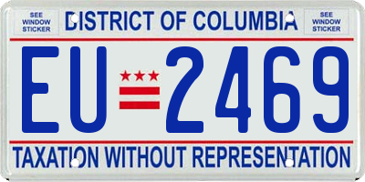 DC license plate EU2469