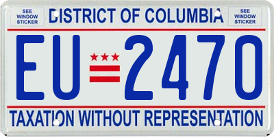 DC license plate EU2470
