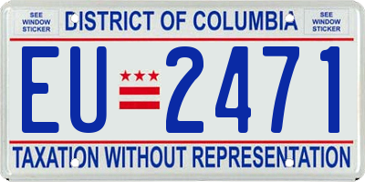 DC license plate EU2471