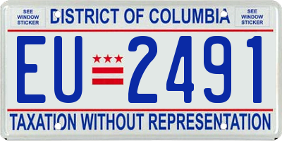 DC license plate EU2491