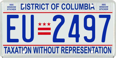 DC license plate EU2497