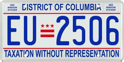 DC license plate EU2506