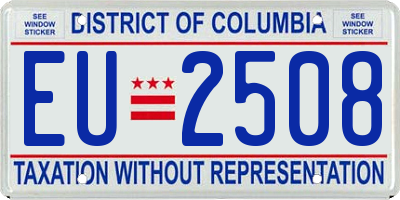 DC license plate EU2508
