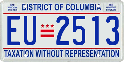 DC license plate EU2513