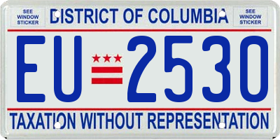 DC license plate EU2530