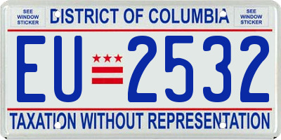 DC license plate EU2532