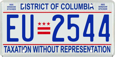 DC license plate EU2544