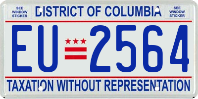 DC license plate EU2564