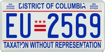 DC license plate EU2569