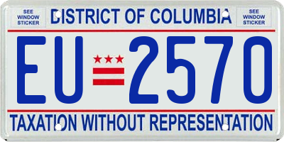 DC license plate EU2570