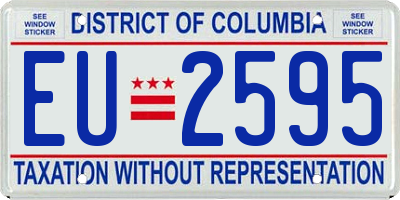 DC license plate EU2595