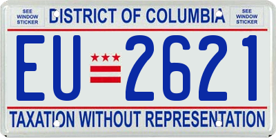 DC license plate EU2621