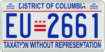 DC license plate EU2661