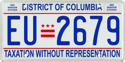 DC license plate EU2679